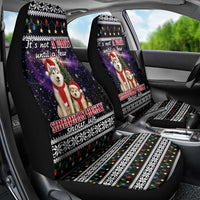 Siberian Husky Show Up Xmas Christmas Car Seat Cover Xmas Holiday Patterns - Wonder Print Shop