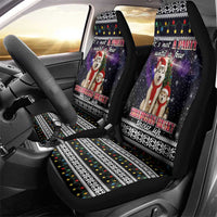 Siberian Husky Show Up Xmas Christmas Car Seat Cover Xmas Holiday Patterns - Wonder Print Shop