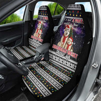 Siberian Husky Show Up Xmas Christmas Car Seat Cover Xmas Holiday Patterns - Wonder Print Shop