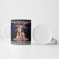 Siberian Husky Show Up Xmas Christmas Ceramic Mug Xmas Holiday Patterns - Wonder Print Shop