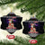 Siberian Husky Show Up Xmas Christmas Ceramic Ornament Xmas Holiday Patterns - Wonder Print Shop