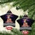 Siberian Husky Show Up Xmas Christmas Ceramic Ornament Xmas Holiday Patterns - Wonder Print Shop