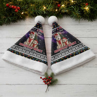 Siberian Husky Show Up Xmas Christmas Santa Hat Xmas Holiday Patterns - Wonder Print Shop