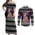Siberian Husky Show Up Xmas Christmas Couples Matching Off Shoulder Maxi Dress and Long Sleeve Button Shirt Xmas Holiday Patterns - Wonder Print Shop