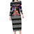 Siberian Husky Show Up Xmas Christmas Family Matching Long Sleeve Bodycon Dress and Hawaiian Shirt Xmas Holiday Patterns - Wonder Print Shop