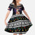 Siberian Husky Show Up Xmas Christmas Family Matching Off The Shoulder Long Sleeve Dress and Hawaiian Shirt Xmas Holiday Patterns - Wonder Print Shop