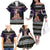 Siberian Husky Show Up Xmas Christmas Family Matching Off The Shoulder Long Sleeve Dress and Hawaiian Shirt Xmas Holiday Patterns - Wonder Print Shop