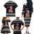 Siberian Husky Show Up Xmas Christmas Family Matching Off The Shoulder Long Sleeve Dress and Hawaiian Shirt Xmas Holiday Patterns - Wonder Print Shop