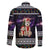 Siberian Husky Show Up Xmas Christmas Family Matching Off The Shoulder Long Sleeve Dress and Hawaiian Shirt Xmas Holiday Patterns - Wonder Print Shop