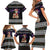 Siberian Husky Show Up Xmas Christmas Family Matching Short Sleeve Bodycon Dress and Hawaiian Shirt Xmas Holiday Patterns - Wonder Print Shop