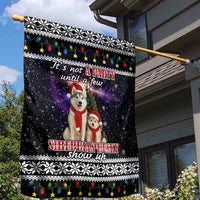 Siberian Husky Show Up Xmas Christmas Garden Flag Xmas Holiday Patterns - Wonder Print Shop