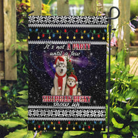 Siberian Husky Show Up Xmas Christmas Garden Flag Xmas Holiday Patterns - Wonder Print Shop
