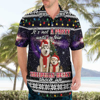 Siberian Husky Show Up Xmas Christmas Hawaiian Shirt Xmas Holiday Patterns - Wonder Print Shop