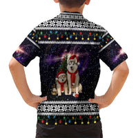 Siberian Husky Show Up Xmas Christmas Hawaiian Shirt Xmas Holiday Patterns - Wonder Print Shop