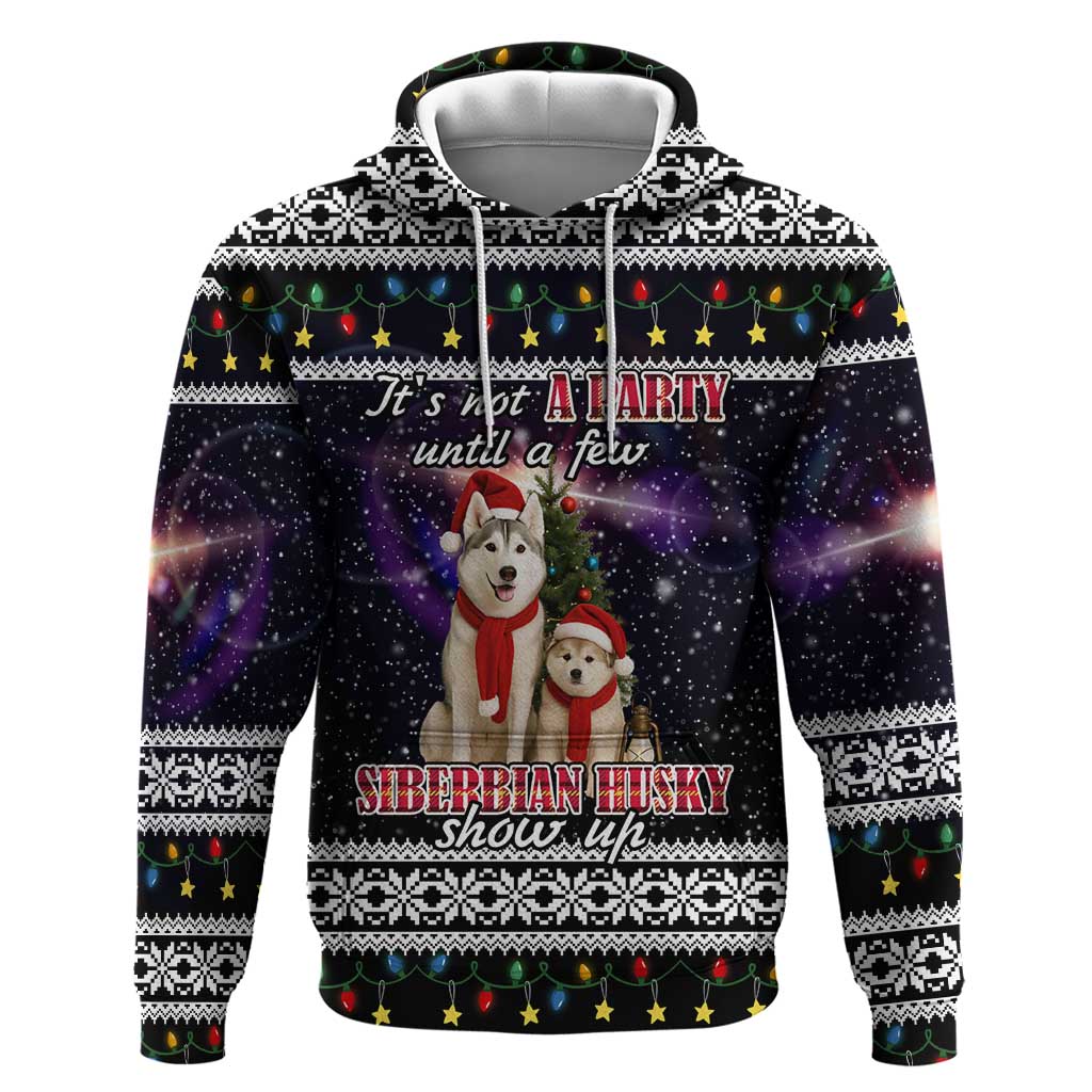 Siberian Husky Show Up Xmas Christmas Hoodie Xmas Holiday Patterns - Wonder Print Shop