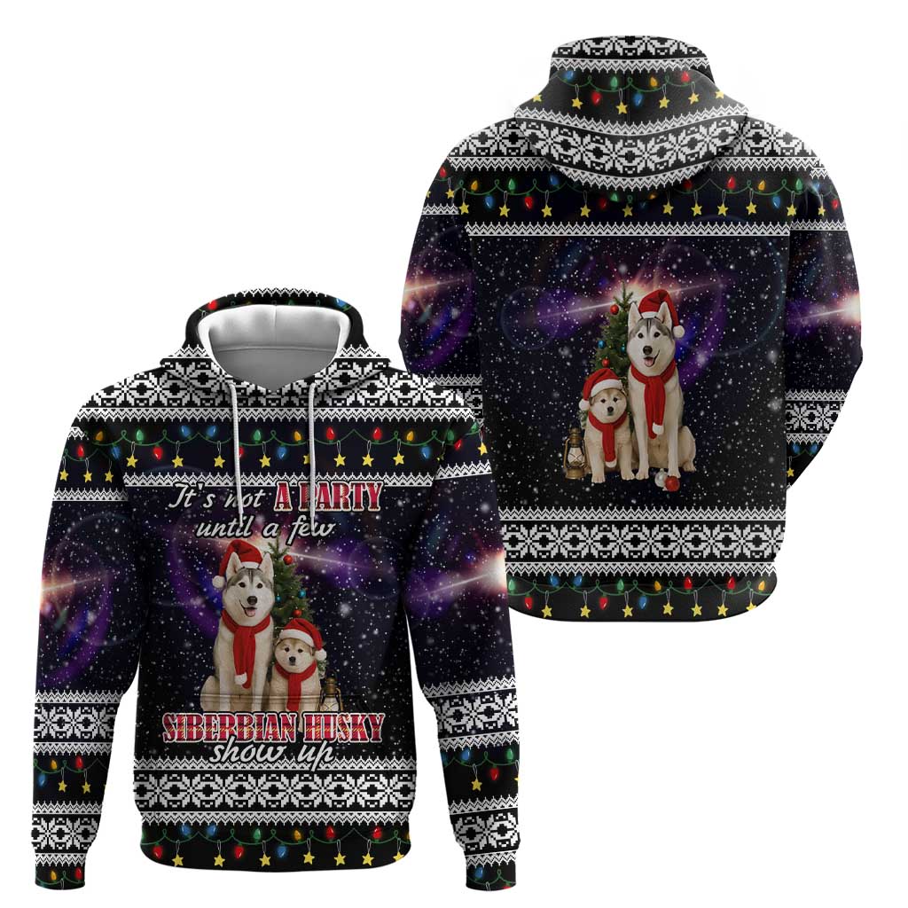 Siberian Husky Show Up Xmas Christmas Hoodie Xmas Holiday Patterns - Wonder Print Shop