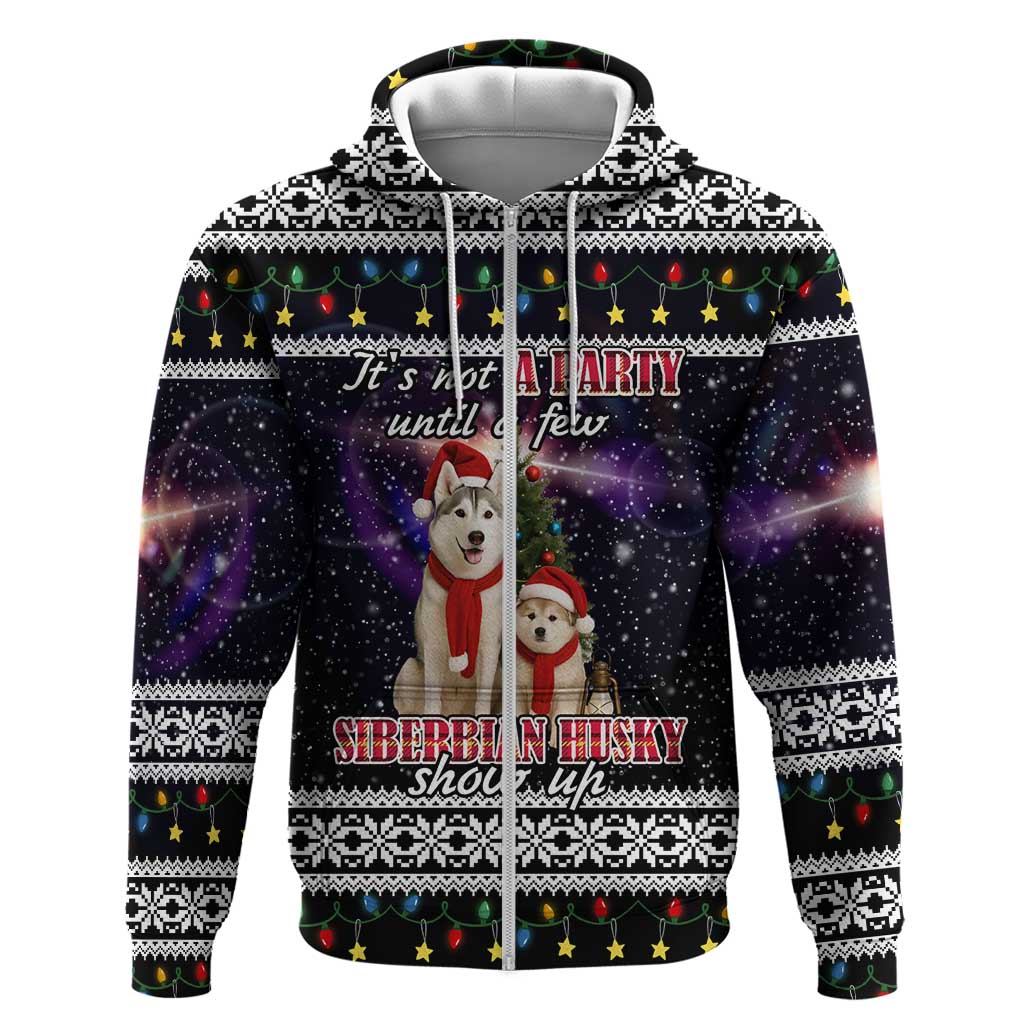 Siberian Husky Show Up Xmas Christmas Hoodie Xmas Holiday Patterns - Wonder Print Shop