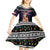 Siberian Husky Show Up Xmas Christmas Kid Short Sleeve Dress Xmas Holiday Patterns - Wonder Print Shop