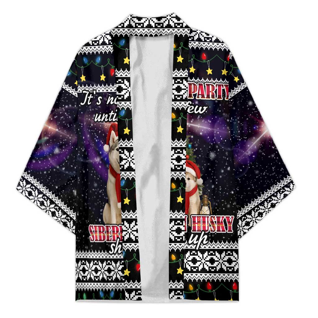 Siberian Husky Show Up Xmas Christmas Kimono Xmas Holiday Patterns - Wonder Print Shop