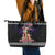 Siberian Husky Show Up Xmas Christmas Leather Tote Bag Xmas Holiday Patterns - Wonder Print Shop