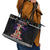 Siberian Husky Show Up Xmas Christmas Leather Tote Bag Xmas Holiday Patterns - Wonder Print Shop