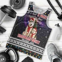 Siberian Husky Show Up Xmas Christmas Men Tank Top Xmas Holiday Patterns - Wonder Print Shop