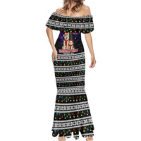 Siberian Husky Show Up Xmas Christmas Mermaid Dress Xmas Holiday Patterns - Wonder Print Shop