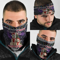 Siberian Husky Show Up Xmas Christmas Neck Gaiter Xmas Holiday Patterns - Wonder Print Shop