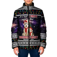 Siberian Husky Show Up Xmas Christmas Padded Jacket Xmas Holiday Patterns - Wonder Print Shop