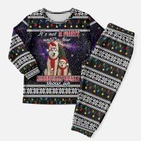 Siberian Husky Show Up Xmas Christmas Pajama Set Xmas Holiday Patterns - Wonder Print Shop