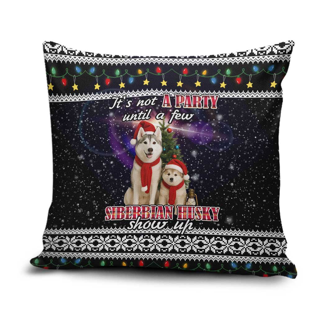 Siberian Husky Show Up Xmas Christmas Pillow Cover Xmas Holiday Patterns - Wonder Print Shop