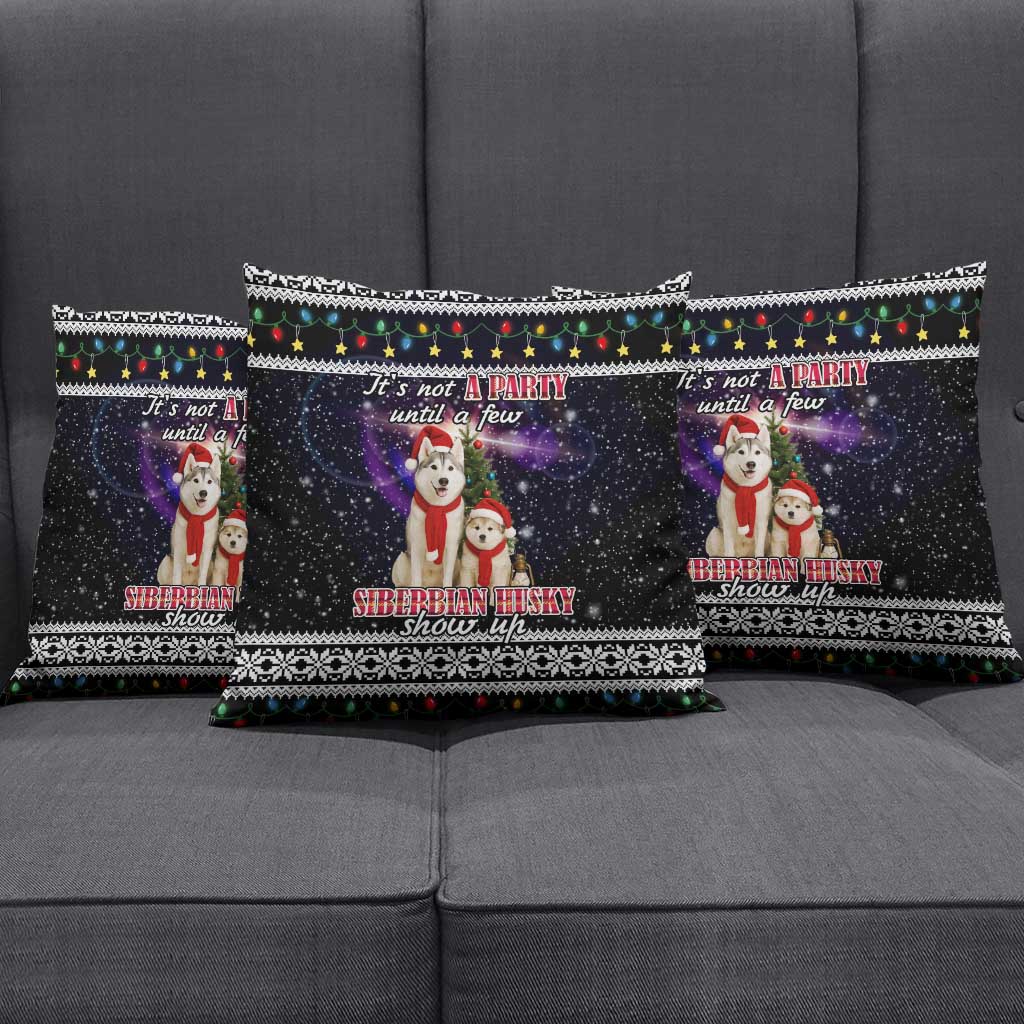 Siberian Husky Show Up Xmas Christmas Pillow Cover Xmas Holiday Patterns - Wonder Print Shop