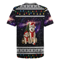Siberian Husky Show Up Xmas Christmas Rugby Jersey Xmas Holiday Patterns - Wonder Print Shop