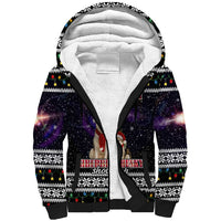 Siberian Husky Show Up Xmas Christmas Sherpa Hoodie Xmas Holiday Patterns - Wonder Print Shop