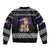 Siberian Husky Show Up Xmas Christmas Sleeve Zip Bomber Jacket Xmas Holiday Patterns - Wonder Print Shop