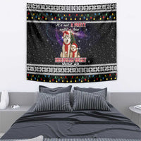 Siberian Husky Show Up Xmas Christmas Tapestry Xmas Holiday Patterns - Wonder Print Shop