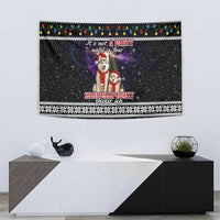 Siberian Husky Show Up Xmas Christmas Tapestry Xmas Holiday Patterns - Wonder Print Shop
