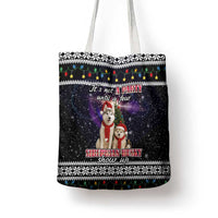 Siberian Husky Show Up Xmas Christmas Tote Bag Xmas Holiday Patterns - Wonder Print Shop