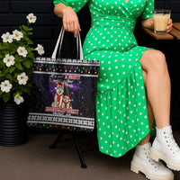 Siberian Husky Show Up Xmas Christmas Tote Bag Xmas Holiday Patterns - Wonder Print Shop