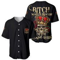 I'm Not A Princess I'm The Fcking Queen Baseball Jersey - Wonder Print Shop