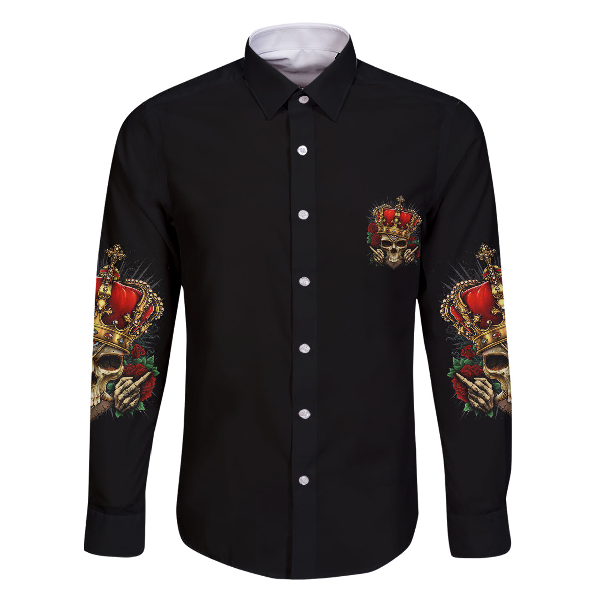 I'm Not A Princess I'm The Fcking Queen Family Matching Long Sleeve Bodycon Dress and Hawaiian Shirt - Wonder Print Shop