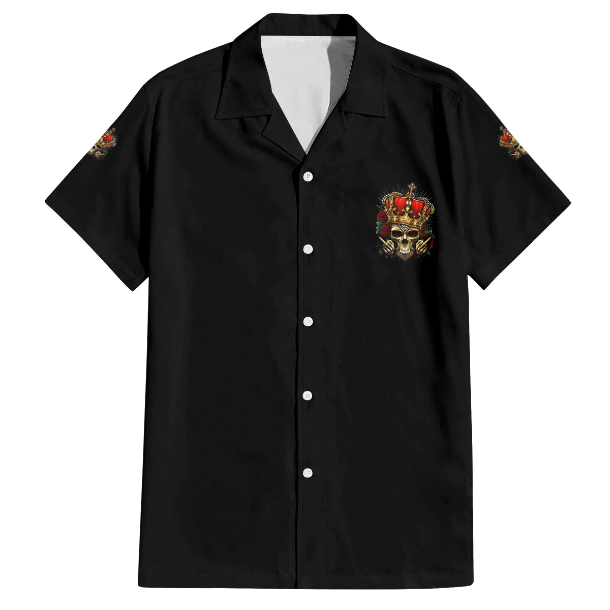 I'm Not A Princess I'm The Fcking Queen Family Matching Off Shoulder Short Dress and Hawaiian Shirt - Wonder Print Shop