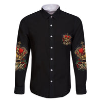 I'm Not A Princess I'm The Fcking Queen Family Matching Short Sleeve Bodycon Dress and Hawaiian Shirt - Wonder Print Shop
