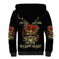 I'm Not A Princess I'm The Fcking Queen Sherpa Hoodie - Wonder Print Shop