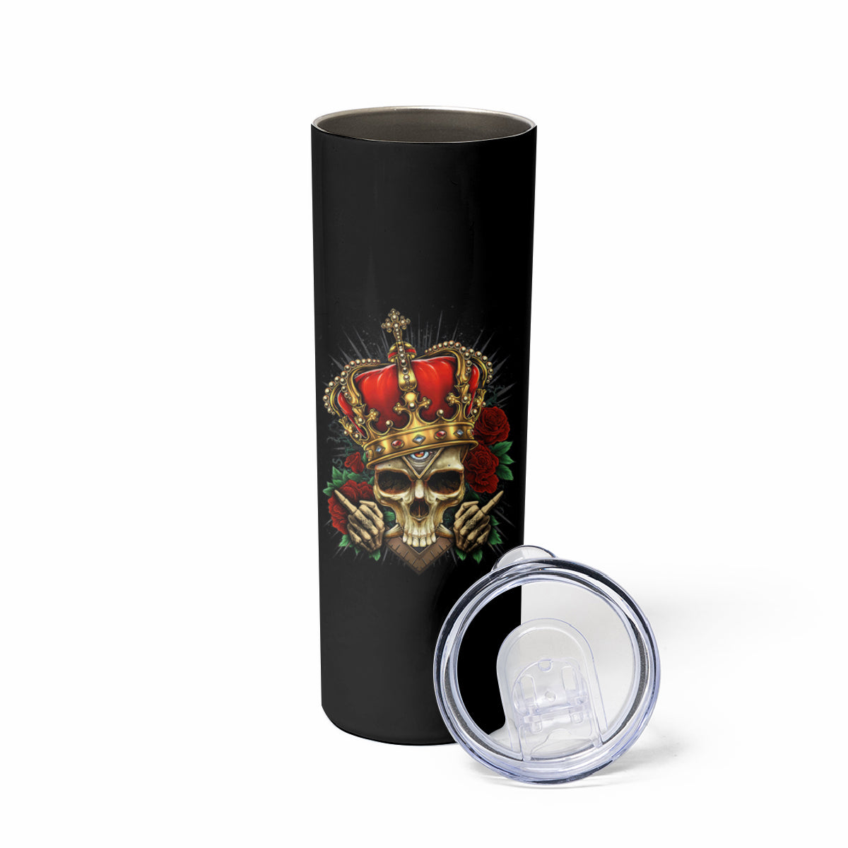 I'm Not A Princess I'm The Fcking Queen Skinny Tumbler - Wonder Print Shop