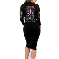 Tread Carefully Muthafuka Family Matching Long Sleeve Bodycon Dress and Hawaiian Shirt - Wonder Print Shop