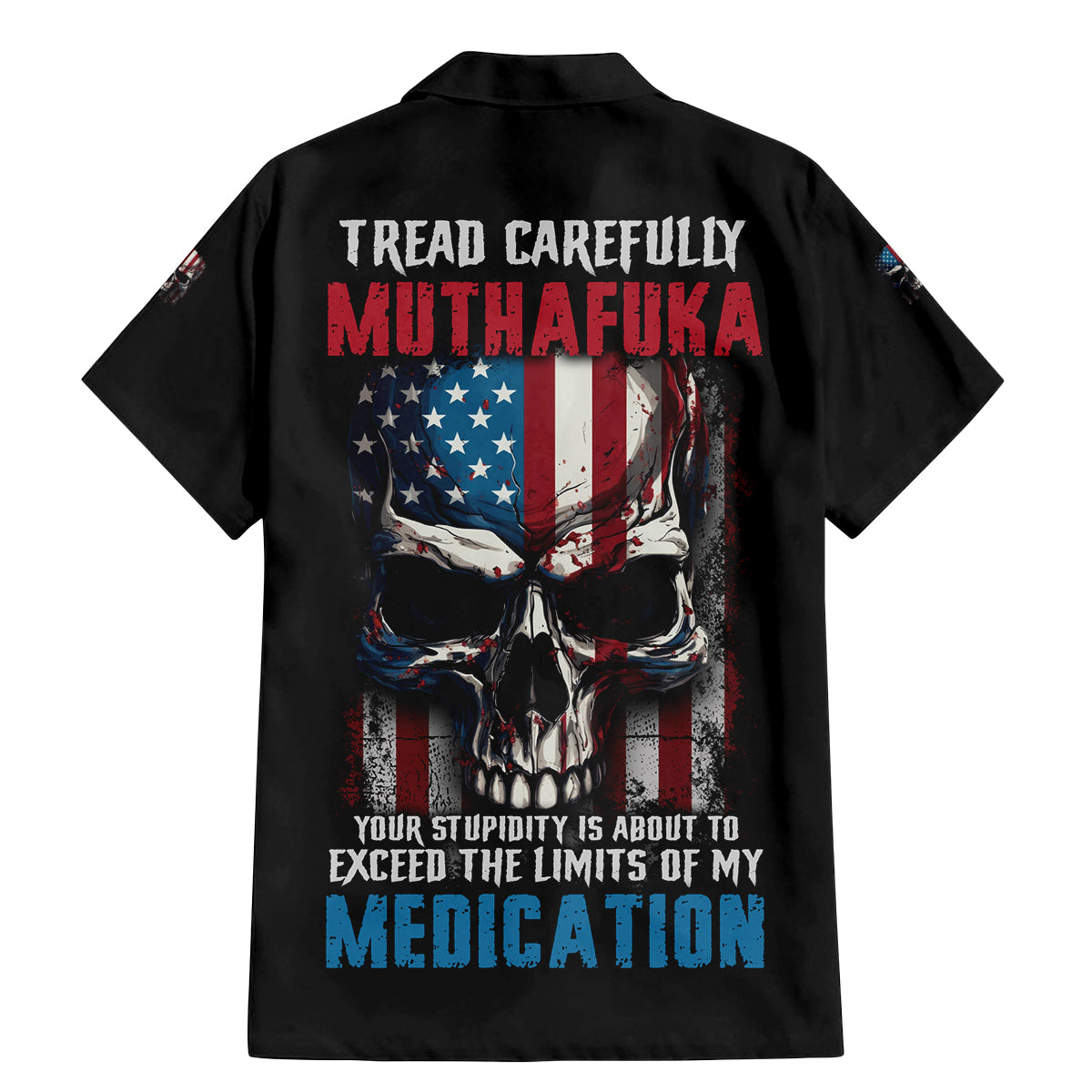 Tread Carefully Muthafuka Family Matching Mermaid Dress and Hawaiian Shirt - Wonder Print Shop