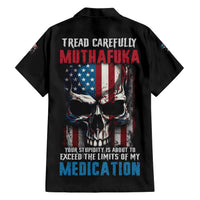 Tread Carefully Muthafuka Family Matching Short Sleeve Bodycon Dress and Hawaiian Shirt - Wonder Print Shop