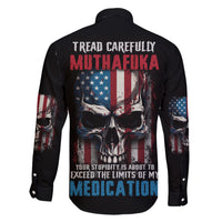 Tread Carefully Muthafuka Family Matching Short Sleeve Bodycon Dress and Hawaiian Shirt - Wonder Print Shop