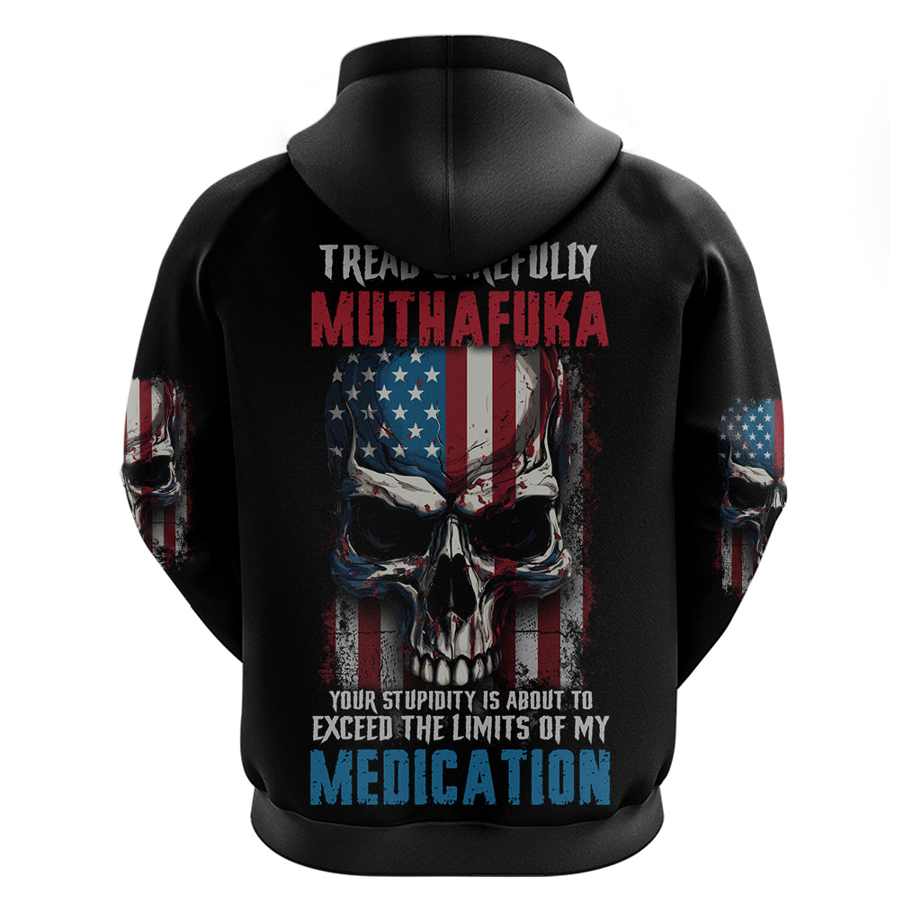 Tread Carefully Muthafuka Hoodie - Wonder Print Shop